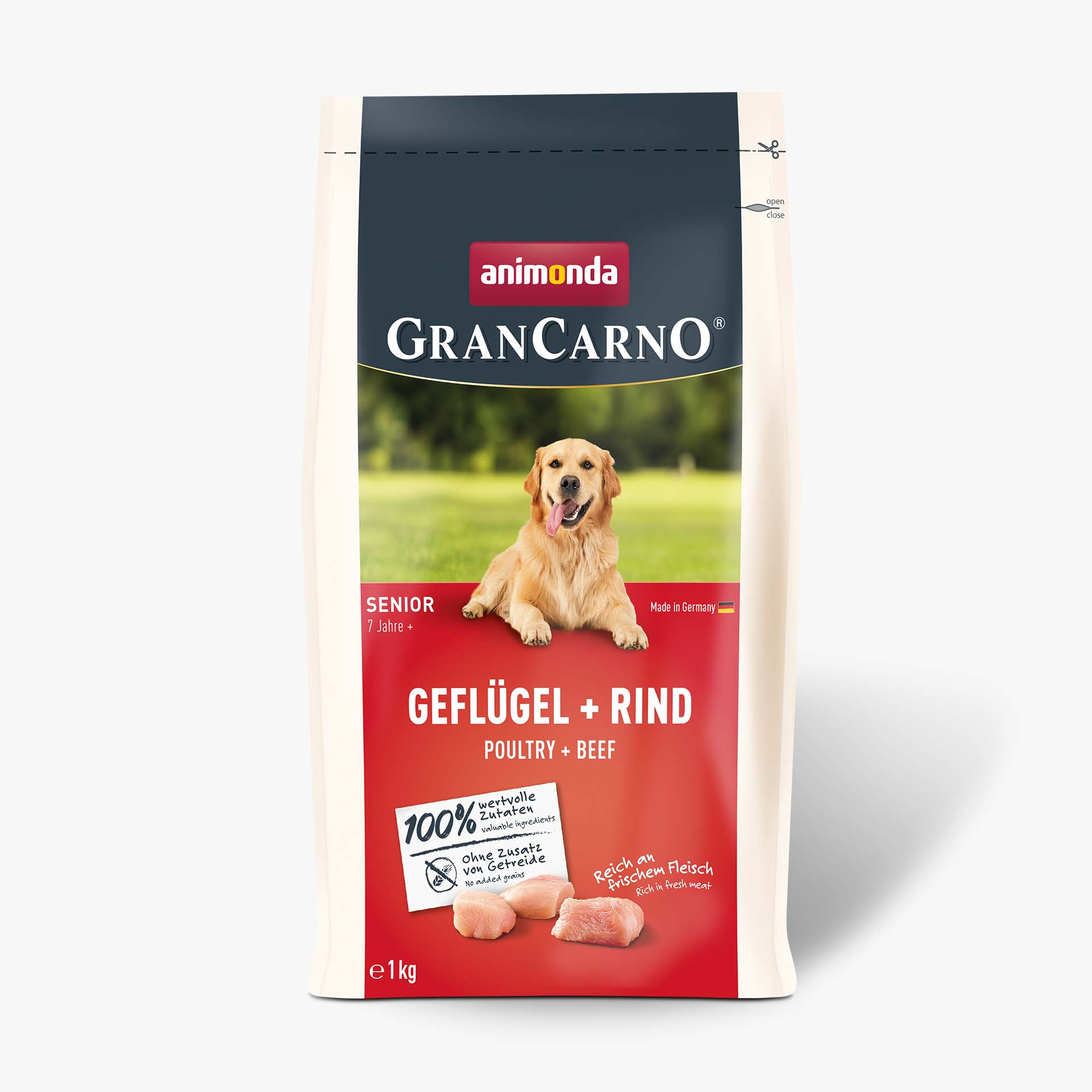 82995 animonda GranCarno Senior Gefluegel und Rind Hund Trockenfutter