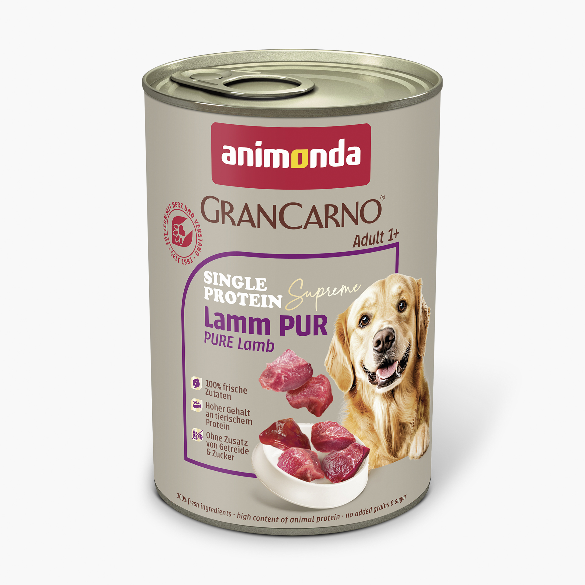 82428 animonda GranCarno Adult Single Protein Supreme Lamm pur Hund Nassfutter
