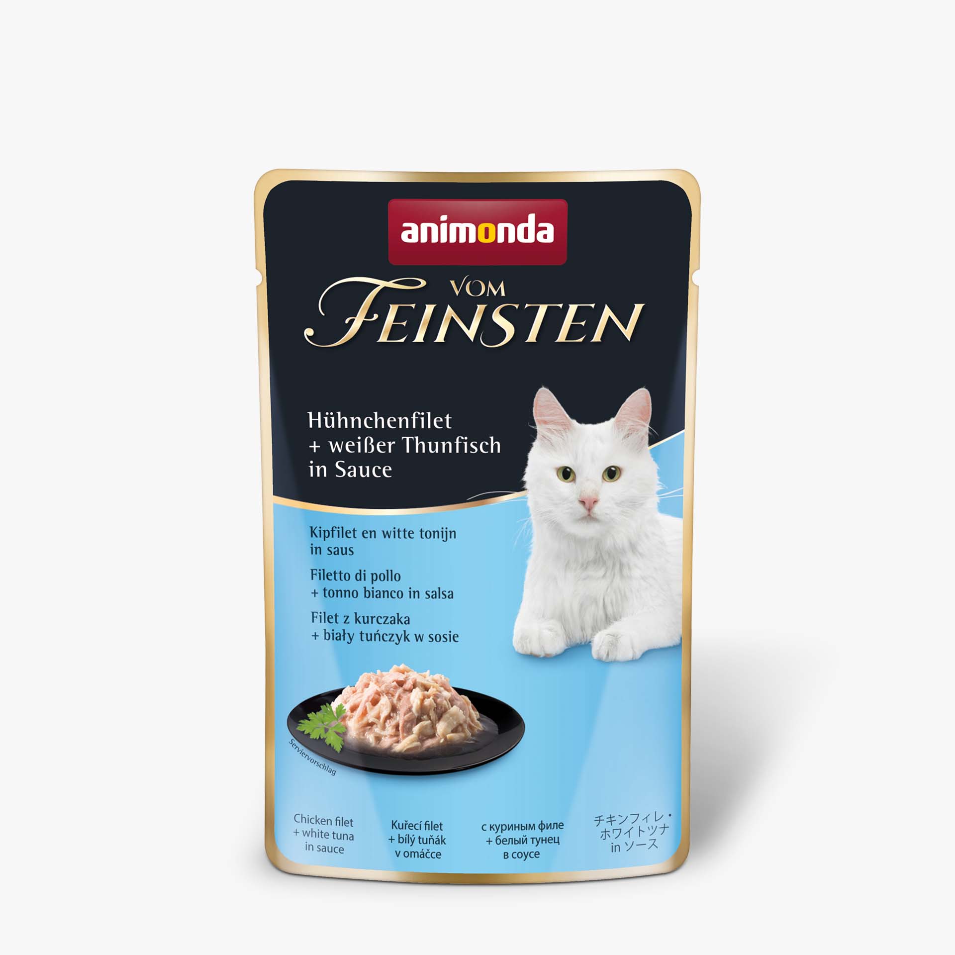 83691 animonda Vom Feinsten Adult in Sauce mit Huehnchenfilet und weissem Thunfisch in Sauce Katze Nassfutter 83691 animonda Vom Feinsten Adult in Sauce mit Huehnchenfilet und weissem Thunfisch in Sauce Katze Nassfutter