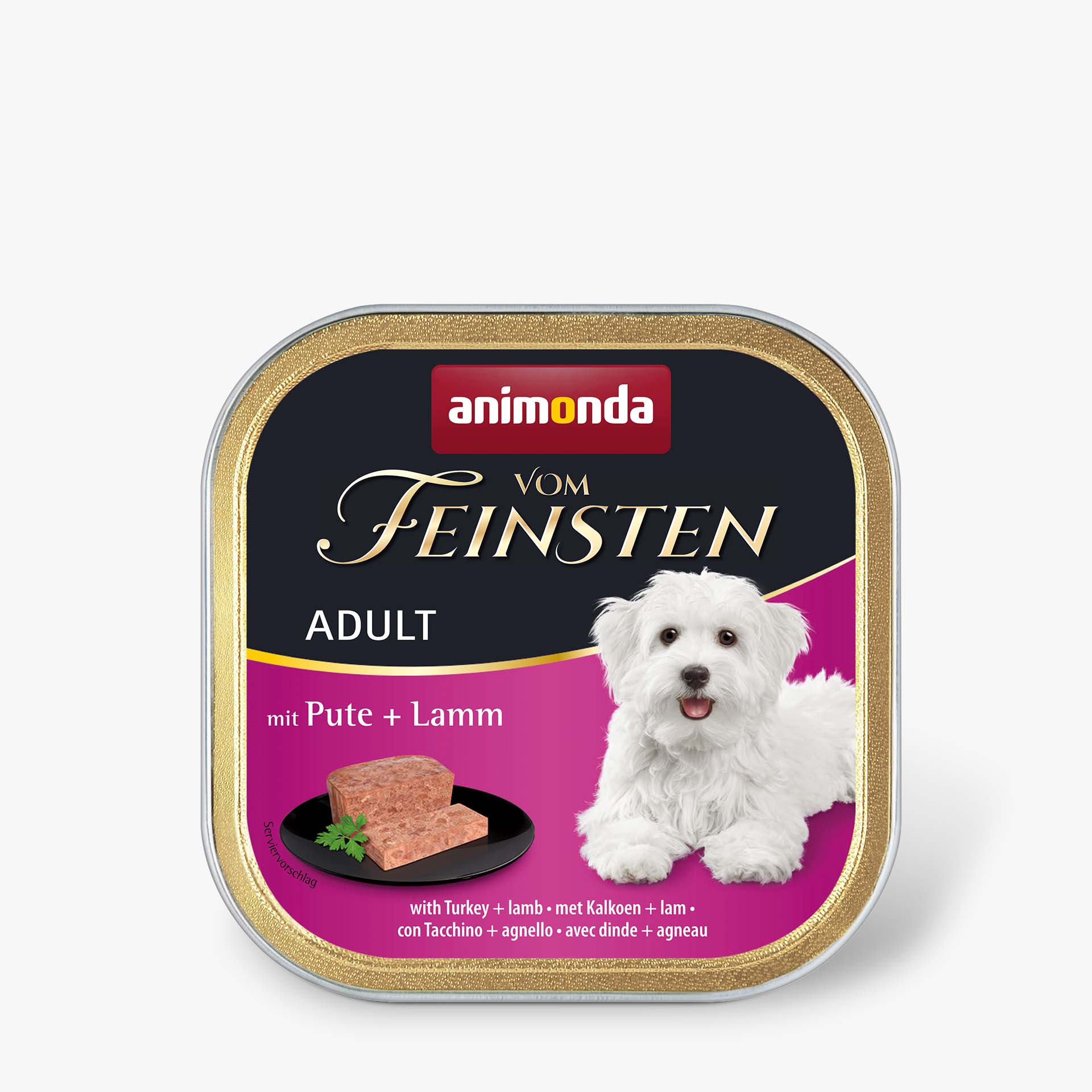 82611 animonda Vom Feinsten Adult mit Pute und Lamm Hund Nassfutter
