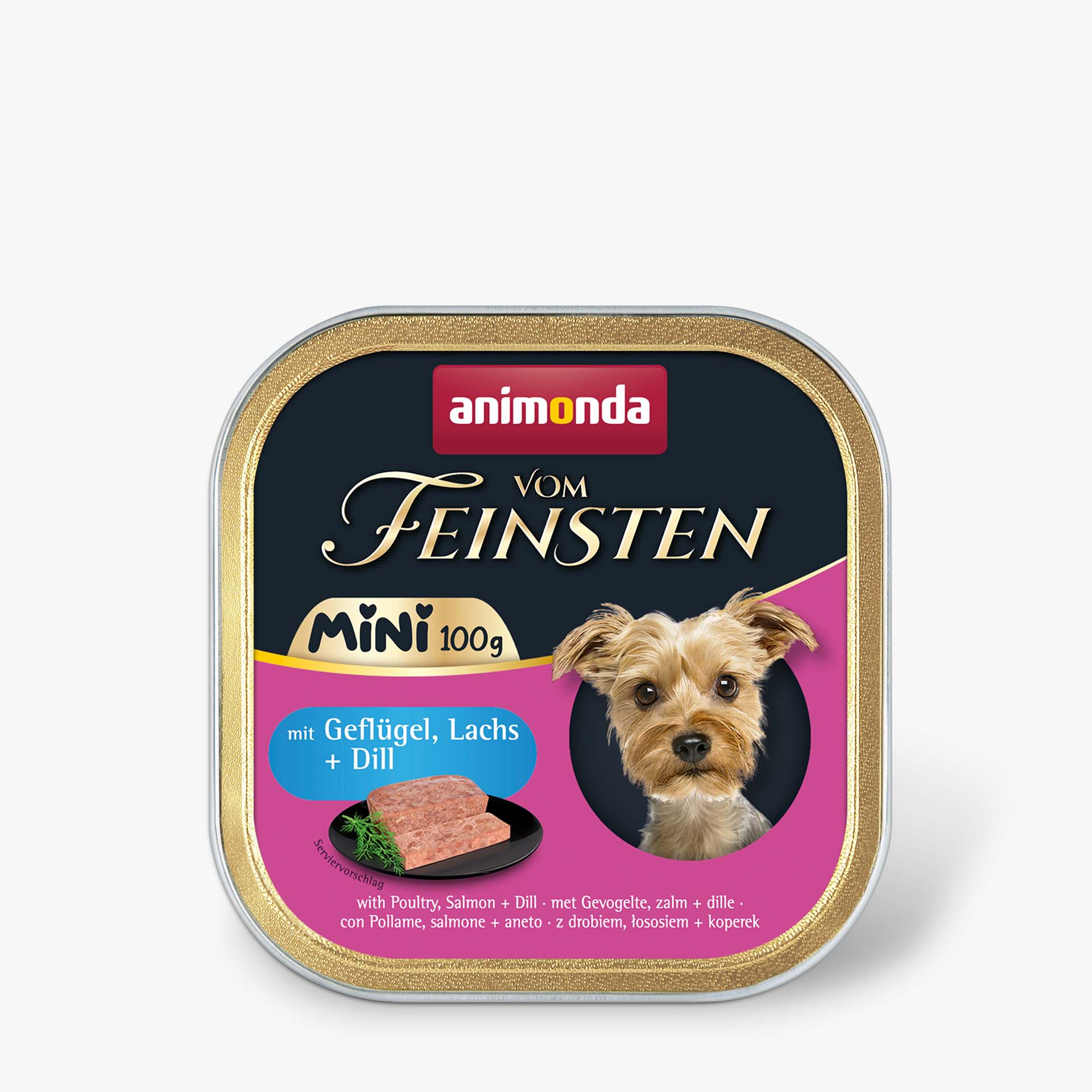 82358 animonda Vom Feinsten Adult Mini mit Gefluegel Lachs und Dill Hund Nassfutter 82358 animonda Vom Feinsten Adult Mini mit Gefluegel Lachs und Dill Hund Nassfutter