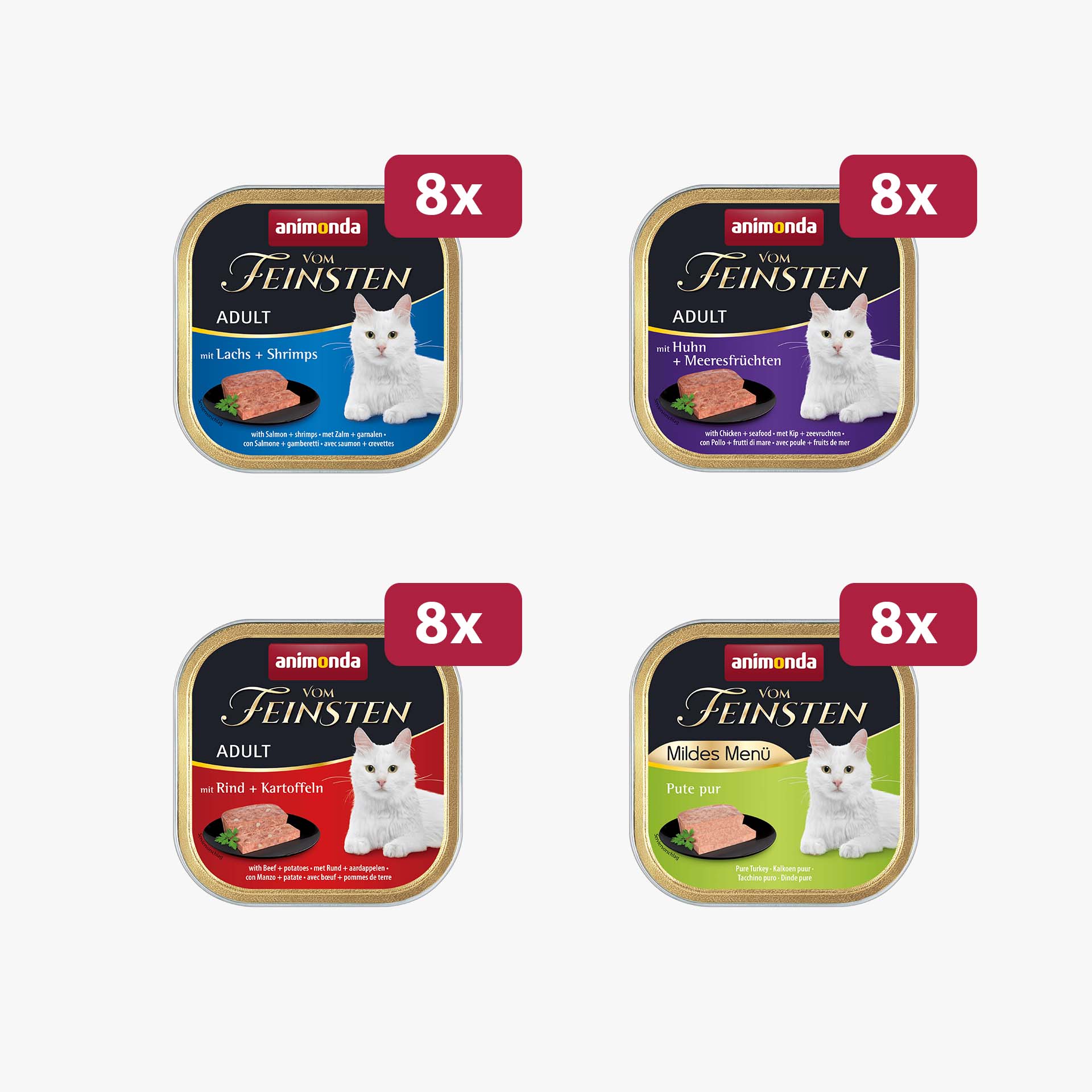 83648 animonda Vom Feinsten Adult Fisch und Fleisch Vielfalt Katze Nassfutter 83648 animonda Vom Feinsten Adult Fisch und Fleisch Vielfalt Katze Nassfutter