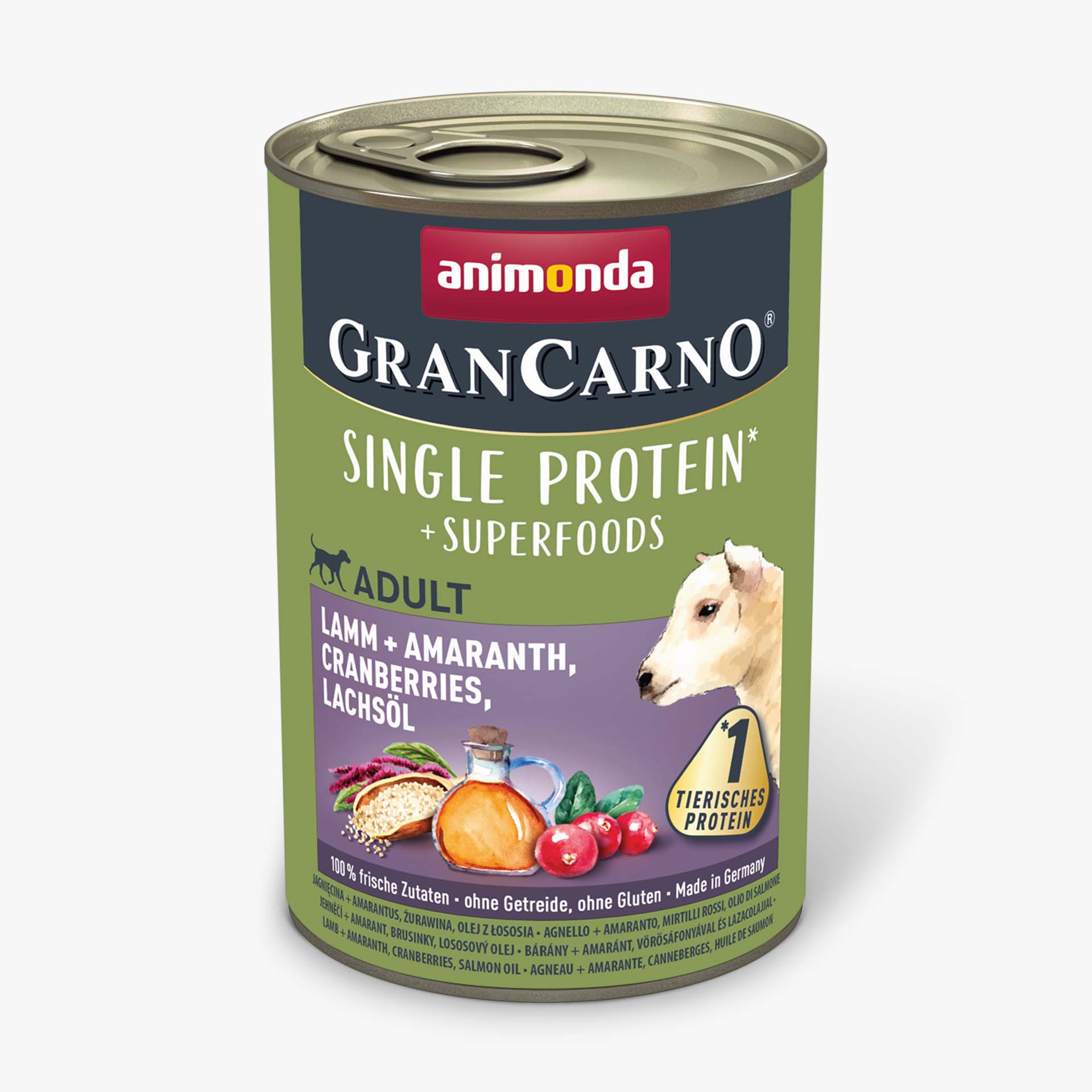 GranCarno Adult Superfoods Lamm + Amaranth, Cranberries, Lachsöl
