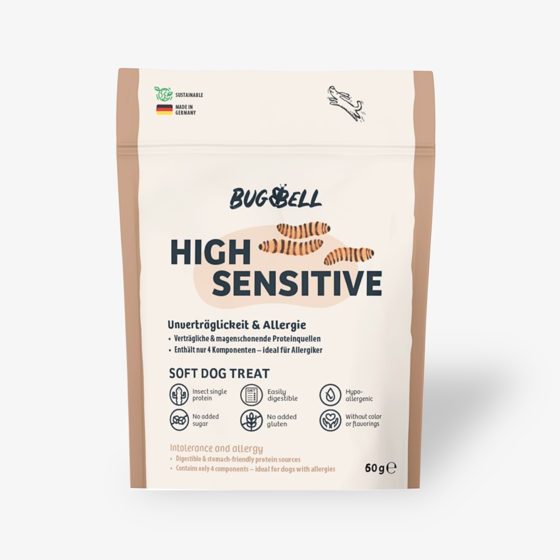 84681 BugBell BugBell Junior  Adult  Senior Softer Funktionssnack HighSensitive Hund Snacks