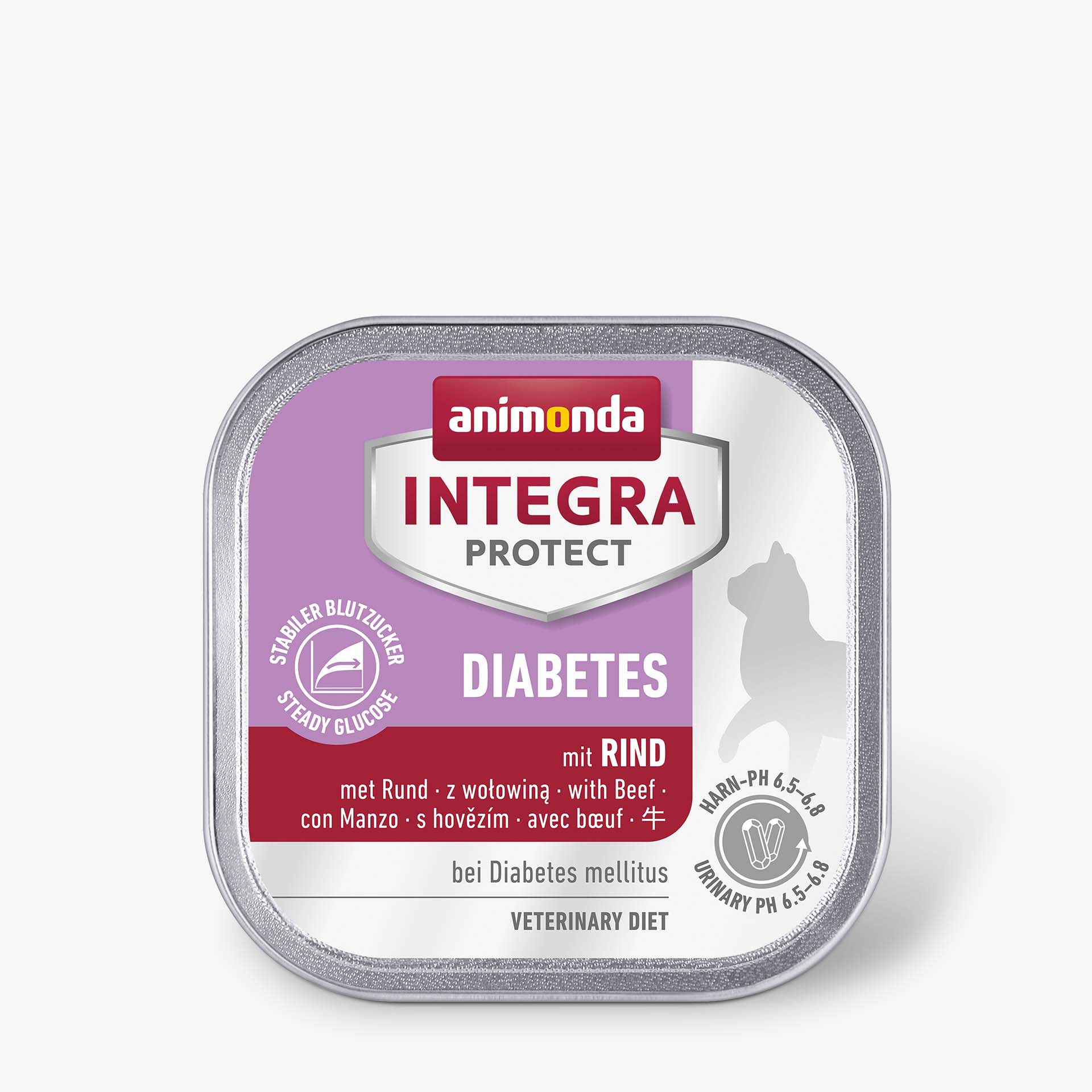 86838 animonda INTEGRA PROTECT Adult Diabetes mit Rind Katze Nassfutter