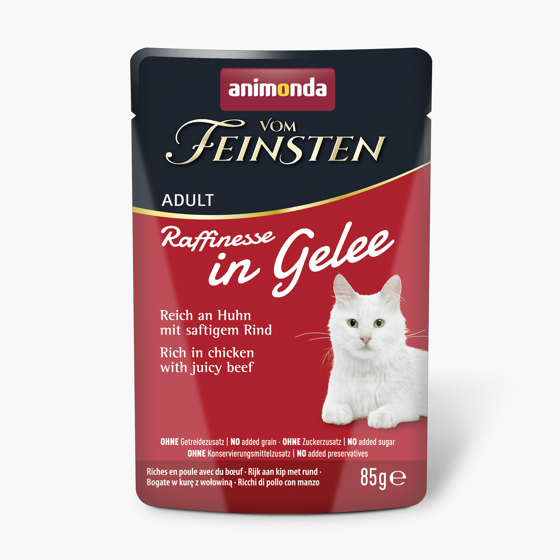 83400 animonda Vom Feinsten Adult Raffinesse in Gelee reich an Huhn mit Rind Katze Nassfutter 83400 animonda Vom Feinsten Adult Raffinesse in Gelee reich an Huhn mit Rind Katze Nassfutter