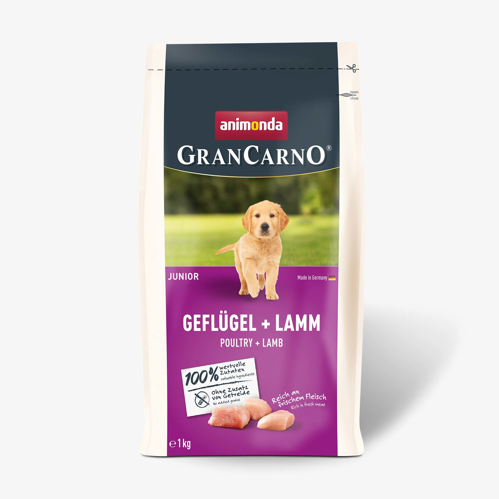 82944 animonda GranCarno Junior Gefluegel und Lamm Hund Trockenfutter