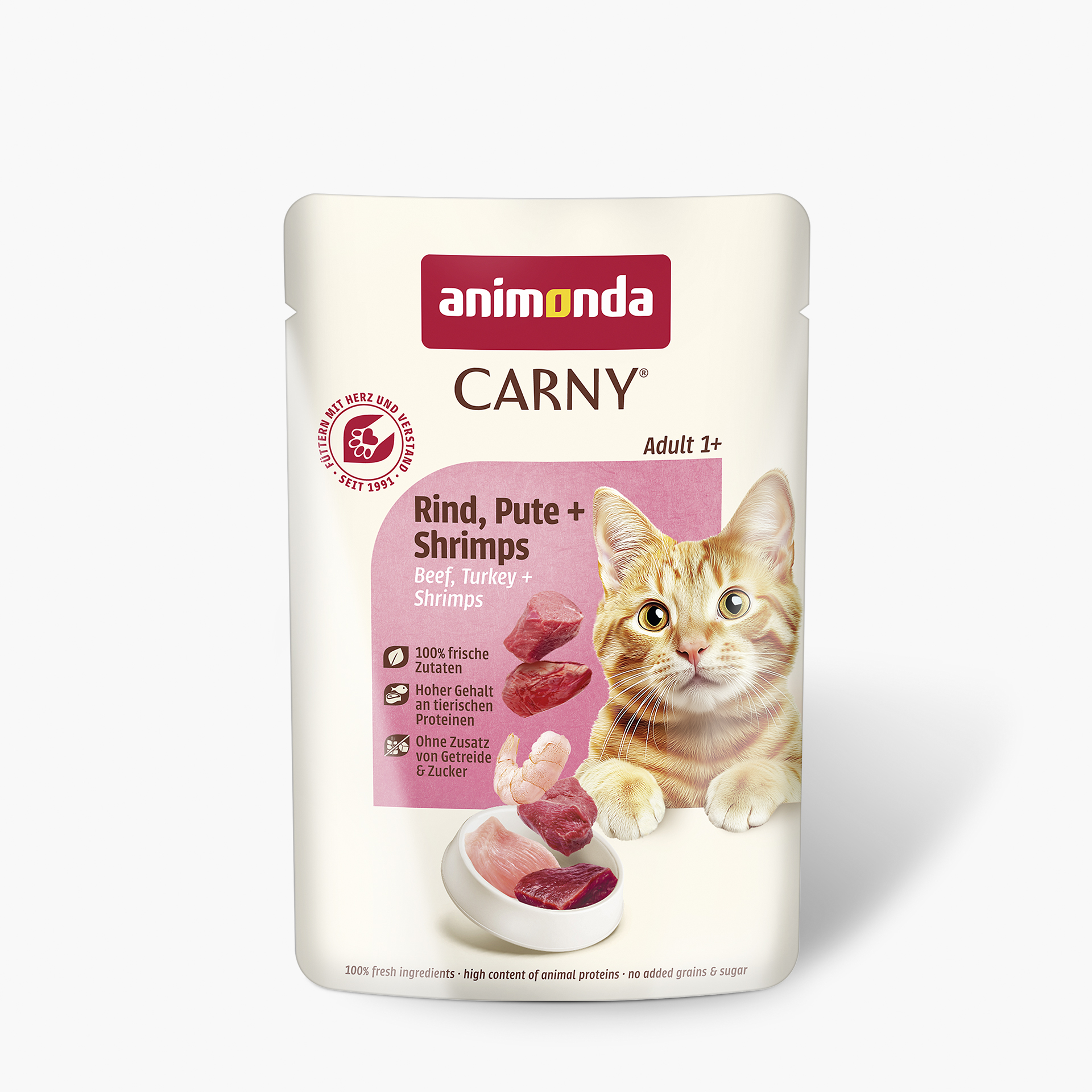 83079 animonda Carny Adult Rind  Pute und Shrimps Katze Nassfutter
