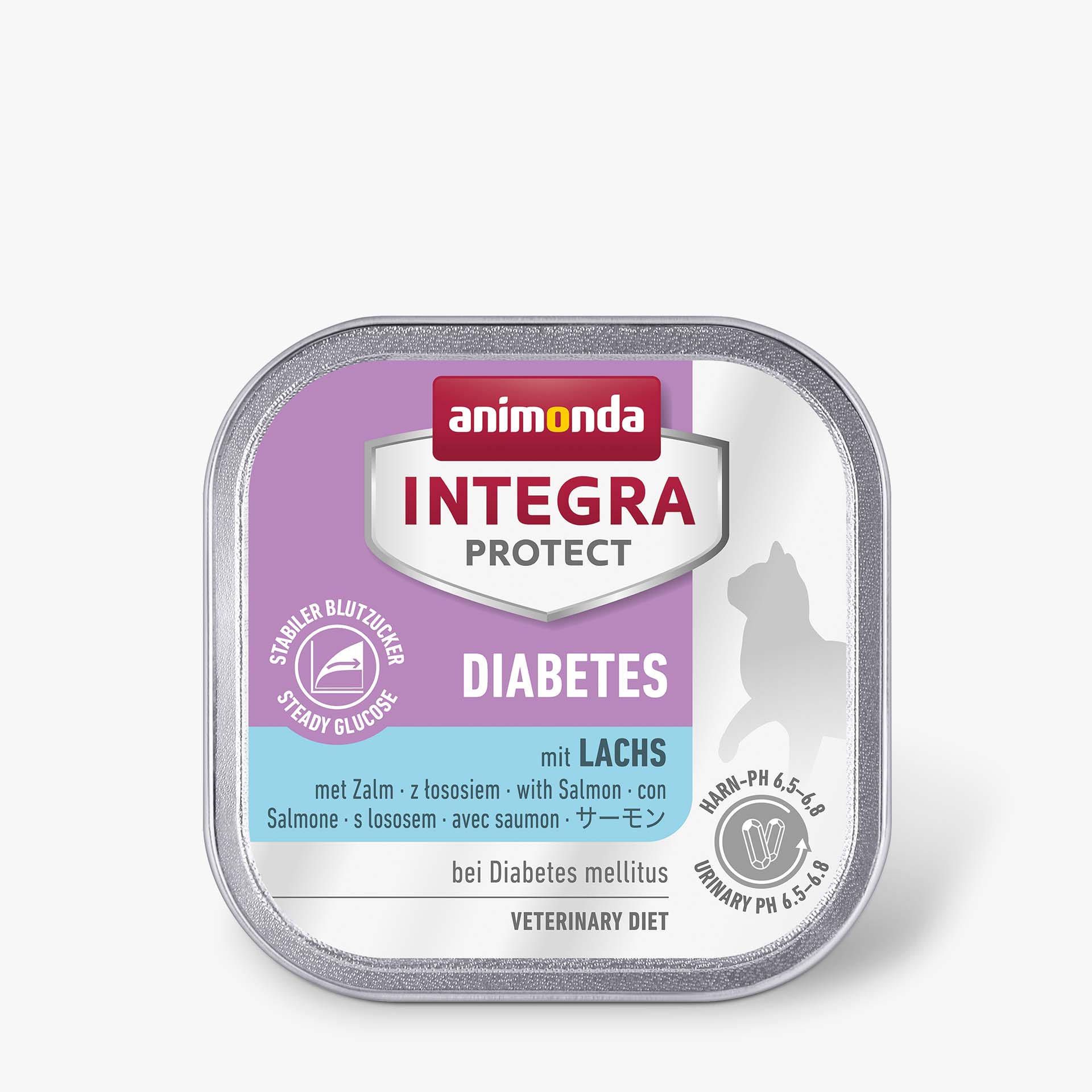 86688 animonda INTEGRA PROTECT Adult Diabetes mit Lachs Katze Nassfutter