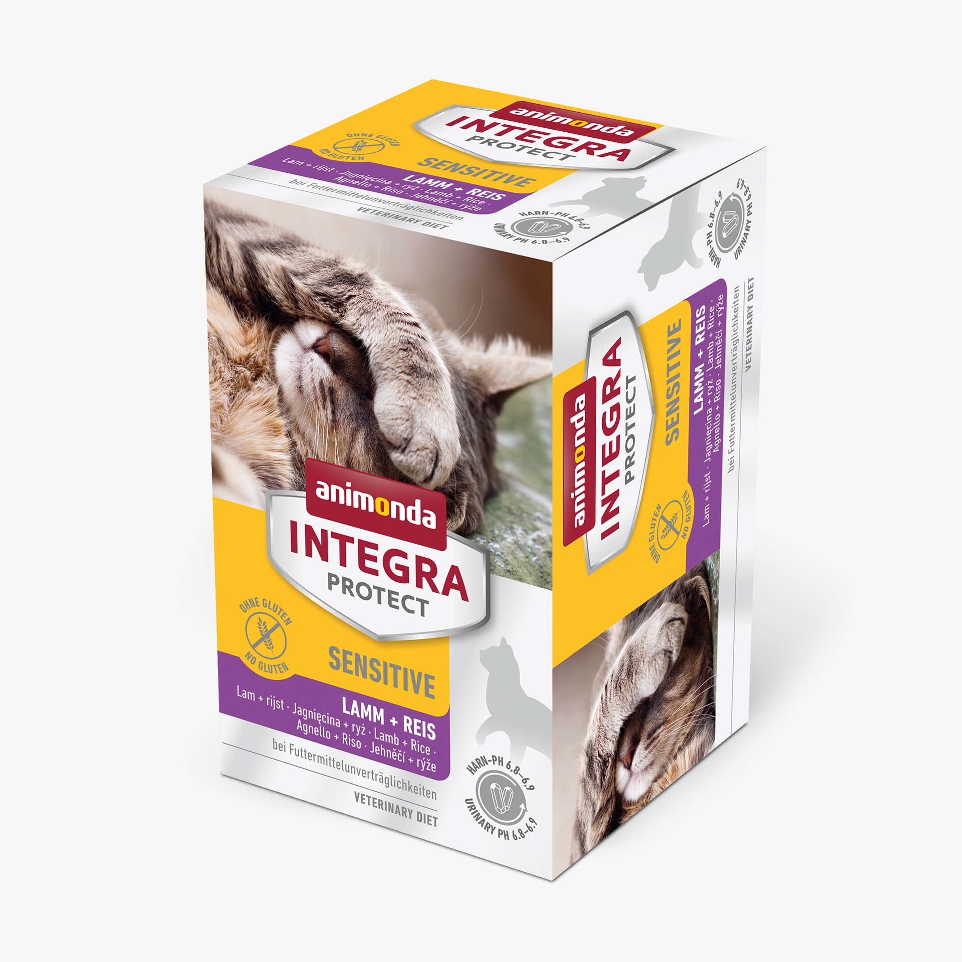 84471 animonda INTEGRA PROTECT Adult Sensitive Lamm und Reis Katze Nassfutter