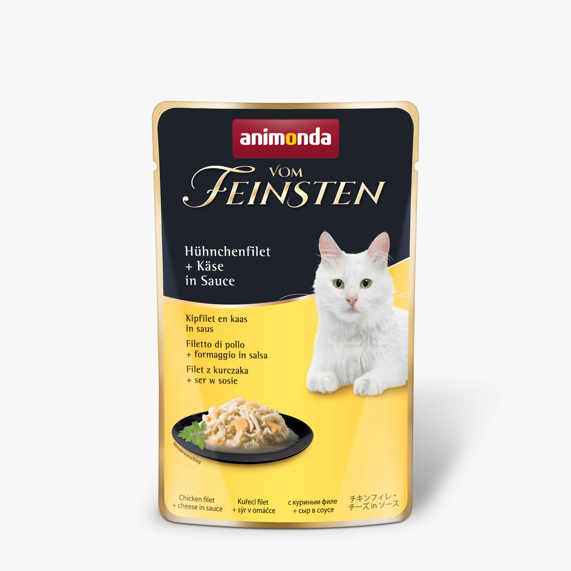 83681 animonda Vom Feinsten Adult in Sauce Huehnchenfilet und Kaese in Sauce Katze Nassfutter 83681 animonda Vom Feinsten Adult in Sauce Huehnchenfilet und Kaese in Sauce Katze Nassfutter