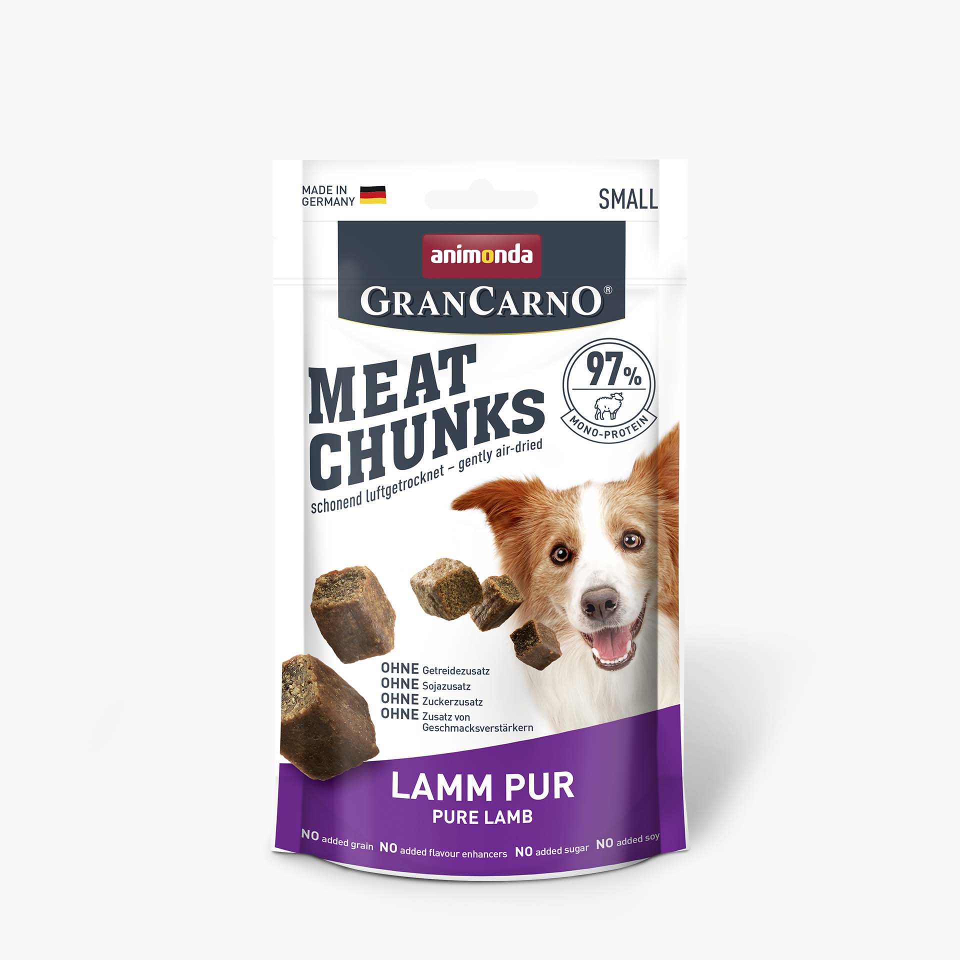 82929 GranCarno Meat Chunks Lamm pur Small 60g 2024 72dpi (1) 82929 GranCarno Meat Chunks Lamm pur Small 60g 2024 72dpi (1)