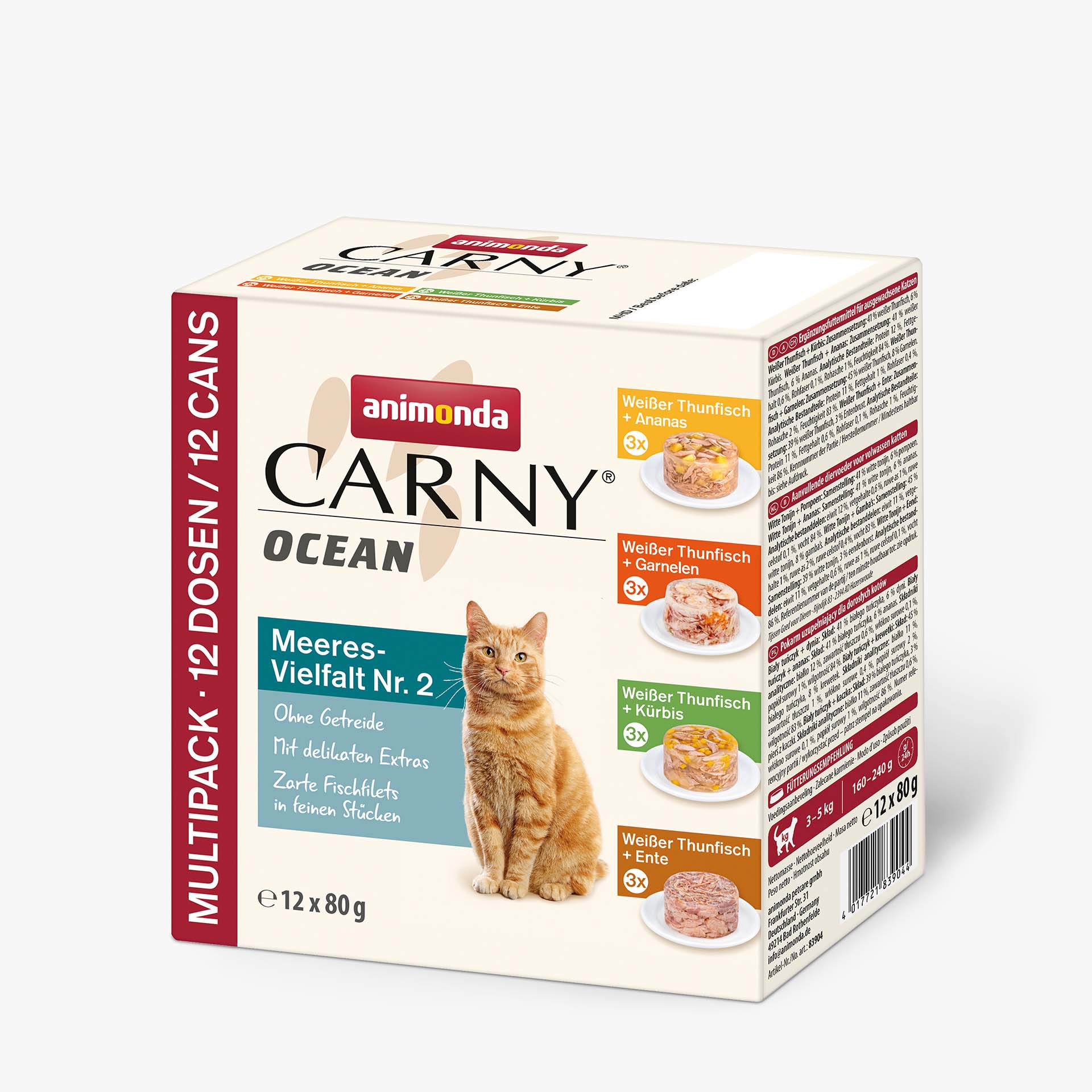 83904 animonda Carny Adult Ocean Meeresvielfalt Nr. 2 Katze Nassfutter 83904 animonda Carny Adult Ocean Meeresvielfalt Nr. 2 Katze Nassfutter