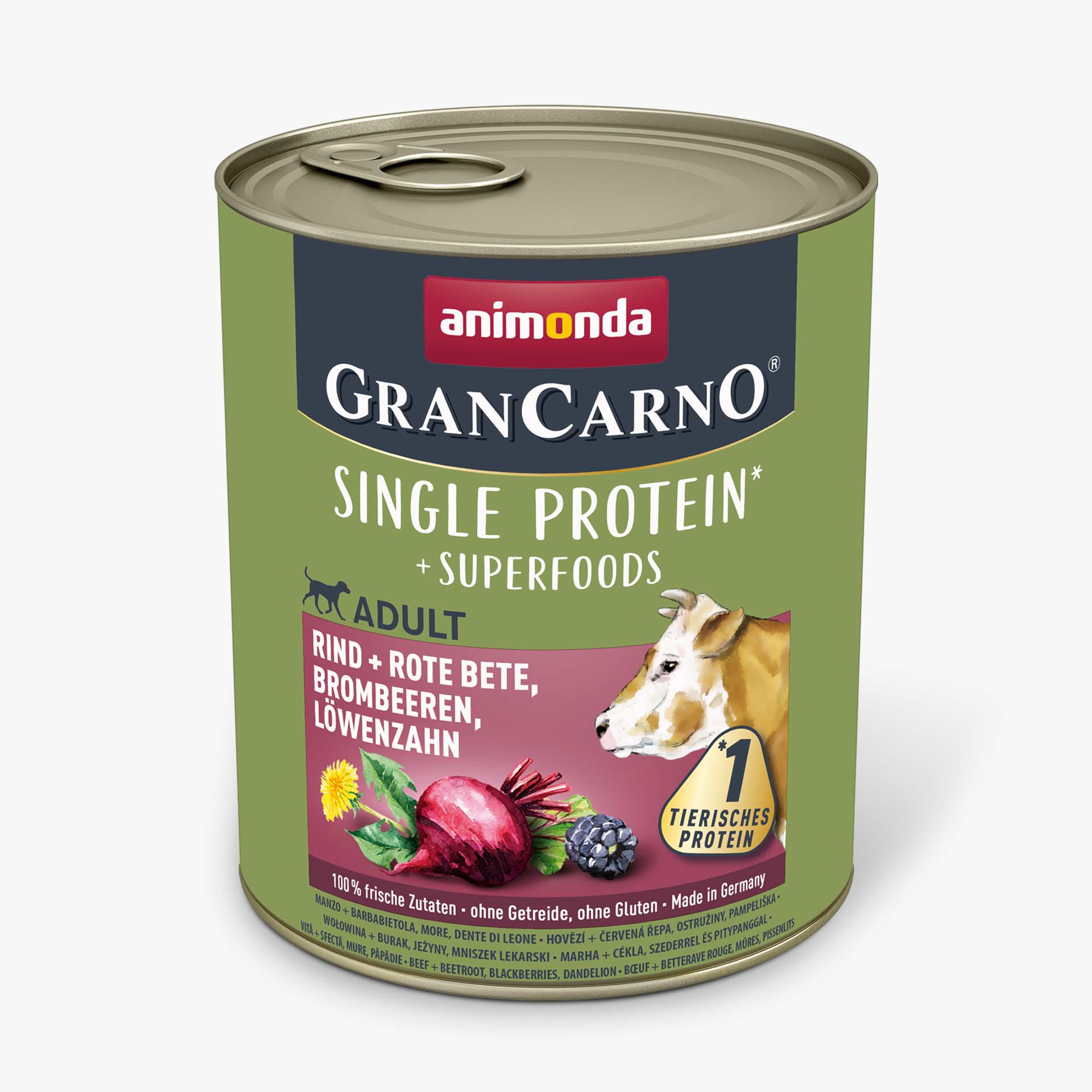 82440 animonda GranCarno Adult Superfoods Rind und Rote Bete Brombeeren Loewenzahn Hund Nassfutter 82440 animonda GranCarno Adult Superfoods Rind und Rote Bete Brombeeren Loewenzahn Hund Nassfutter