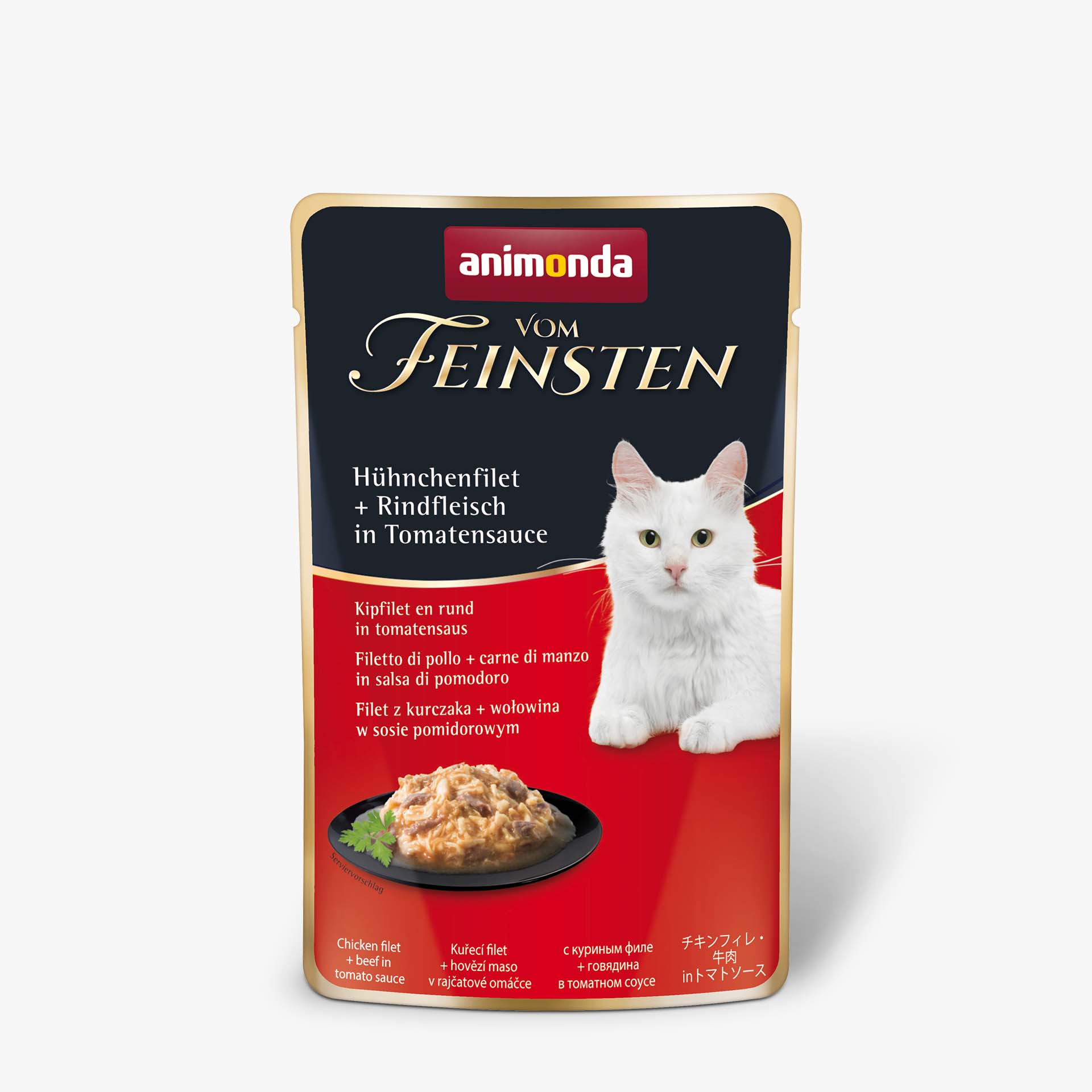 83687 animonda Vom Feinsten Adult in Sauce mit Huehnchenfilet und Rindfleisch in Tomatensauce Katze Nassfutter 83687 animonda Vom Feinsten Adult in Sauce mit Huehnchenfilet und Rindfleisch in Tomatensauce Katze Nassfutter