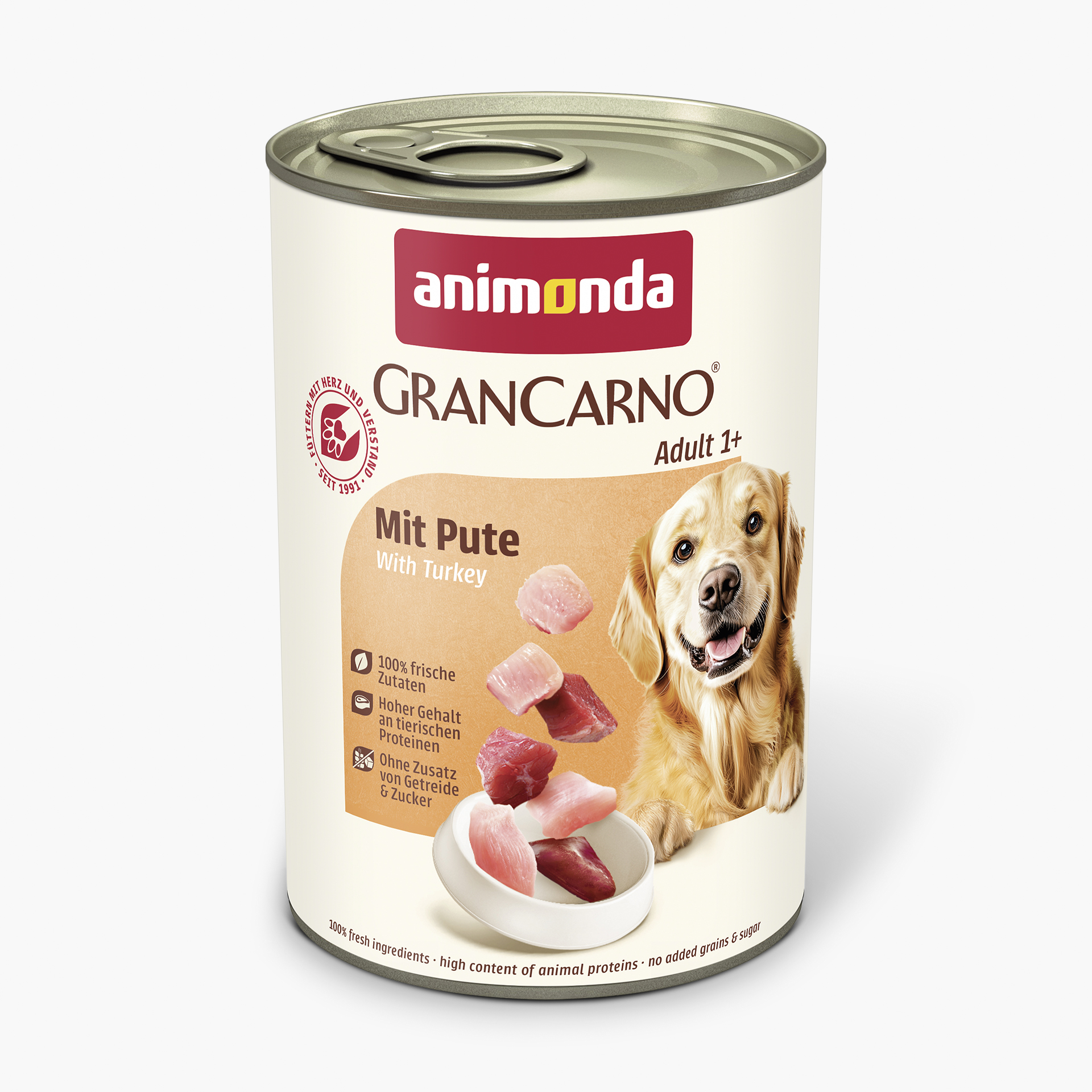 82480 animonda GranCarno Adult Mit Pute Hund Nassfutter