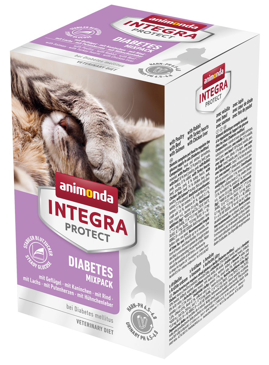 86663 animonda INTEGRA PROTECT Adult Diabetes Mixpack Katze Nassfutter