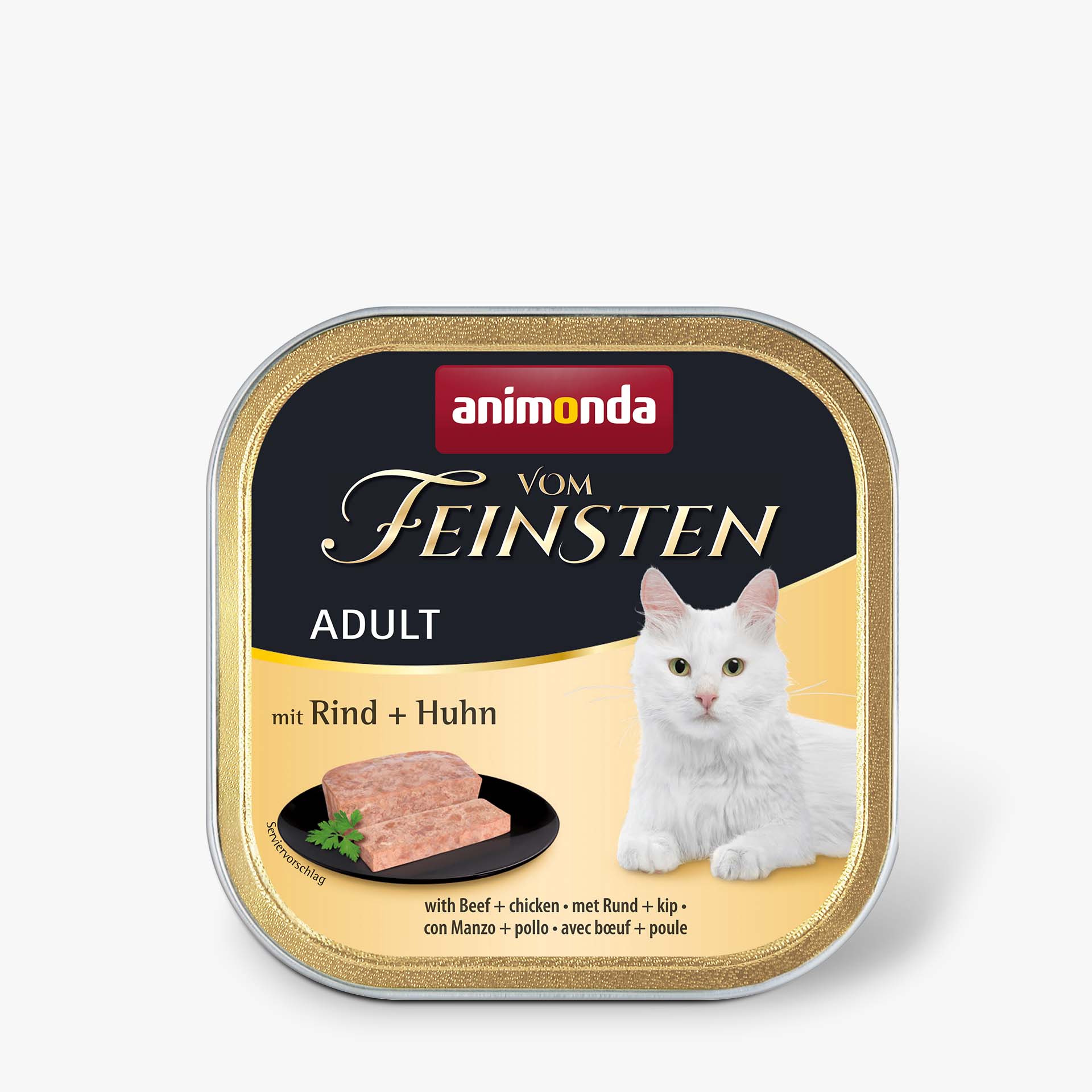 83208 animonda Vom Feinsten Adult mit Rind und Huhn Katze Nassfutter