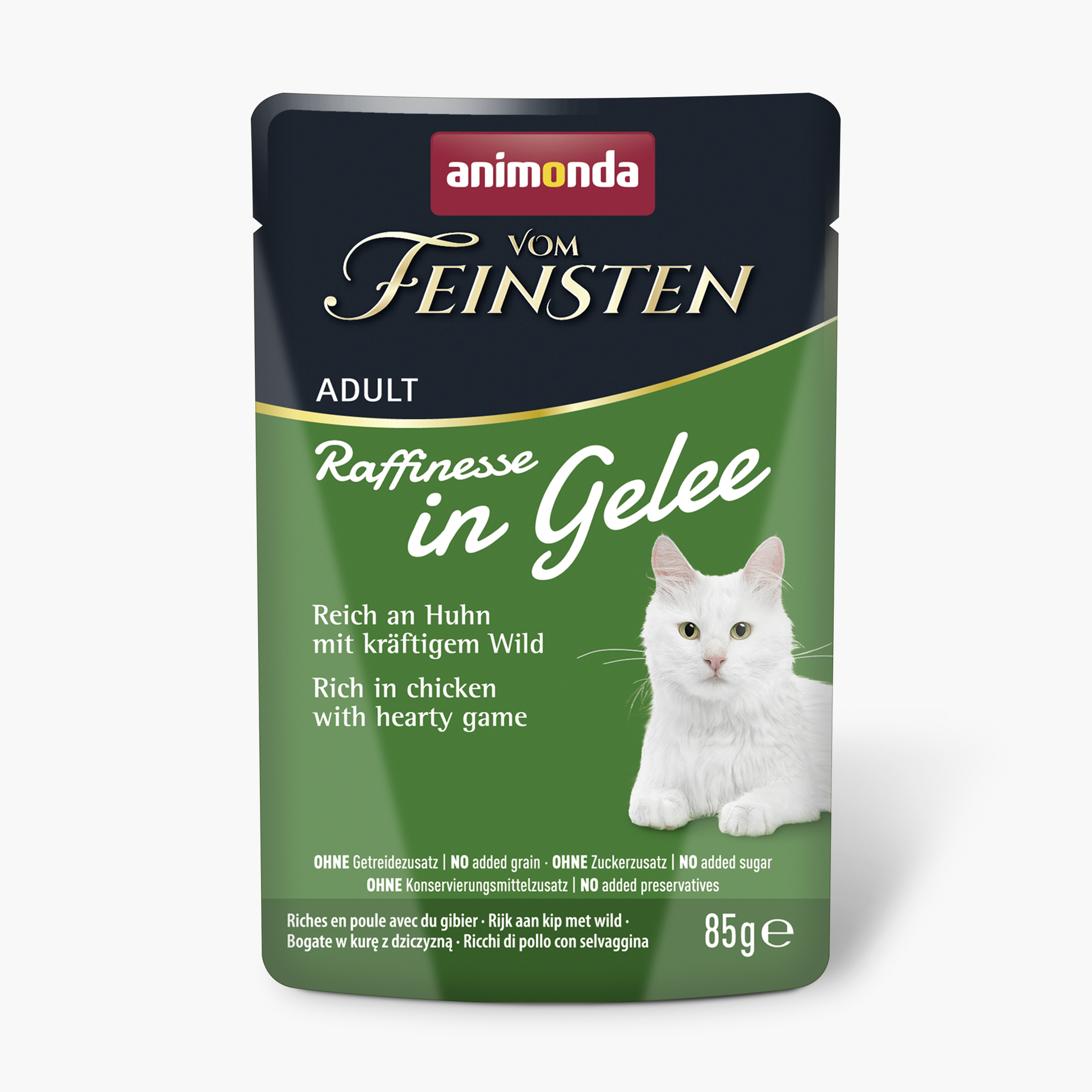 Vom Feinsten Raffinesse in Gelee Adult reich an Huhn mit Wild