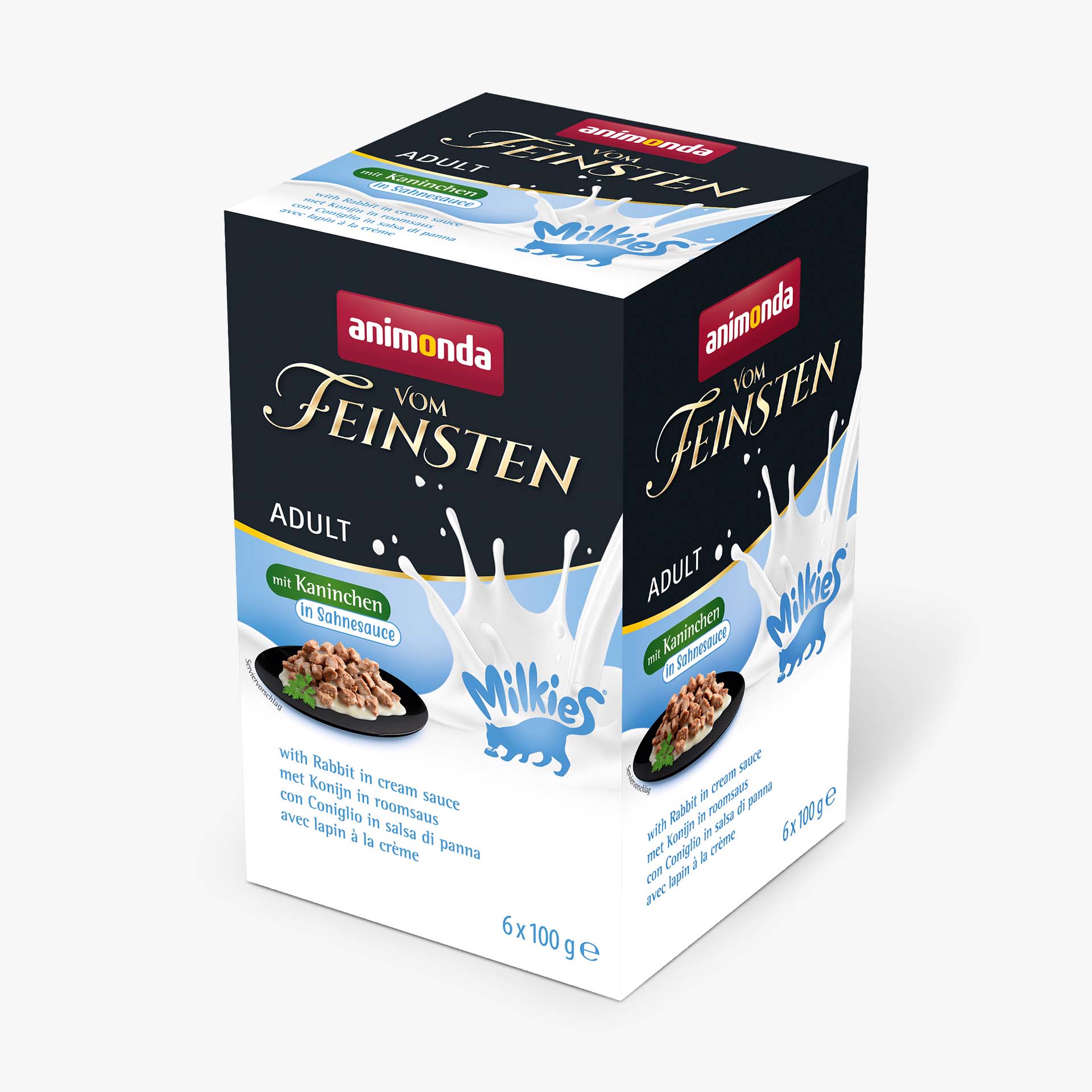 Vom Feinsten Adult mit Milkies-Sauce mit Kaninchen in Sahnesauce