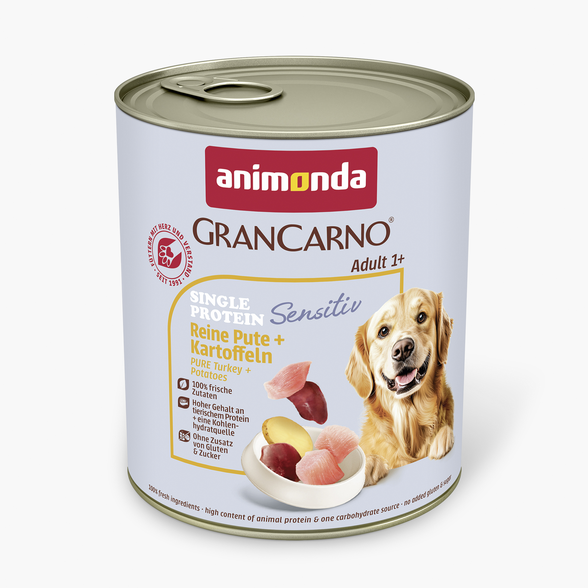 82423 animonda GranCarno Adult Sensitiv Reine Pute und Kartoffeln Hund Nassfutter