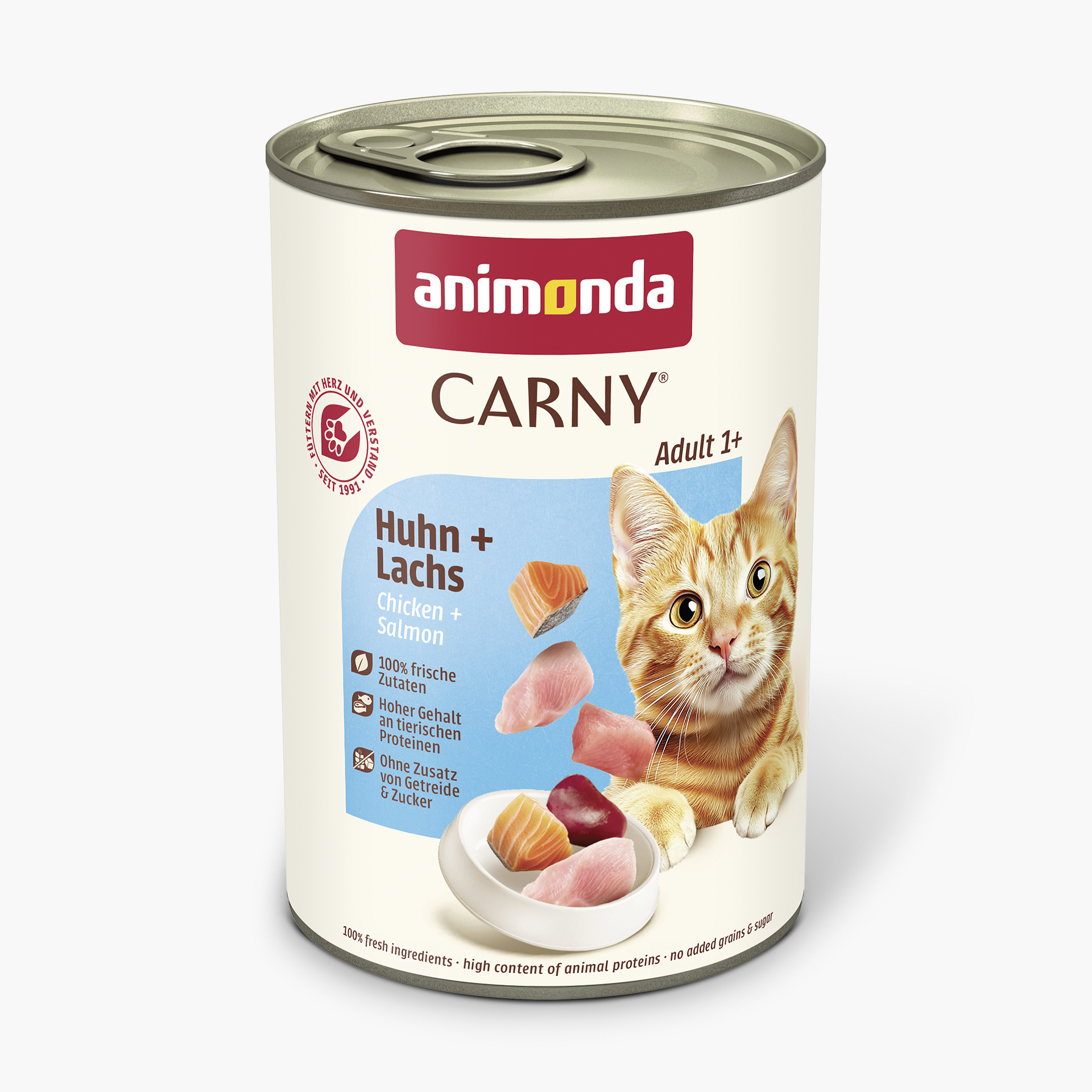 83825 animonda Carny Adult Huhn und Lachs Katze Nassfutter