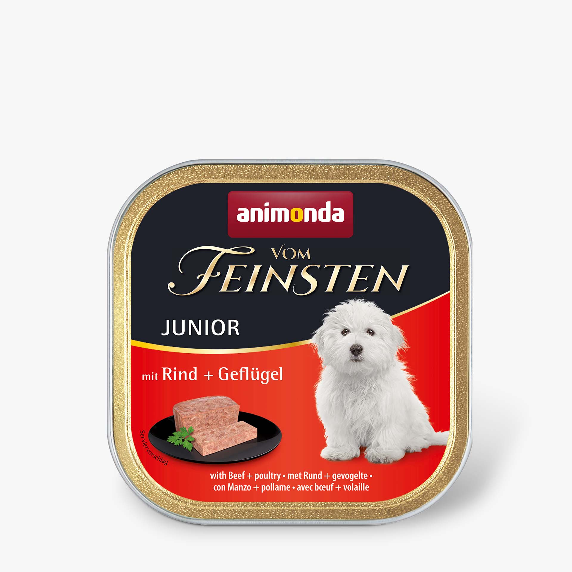 82620 animonda Vom Feinsten Junior mit Rind und Gefluegel Hund Nassfutter