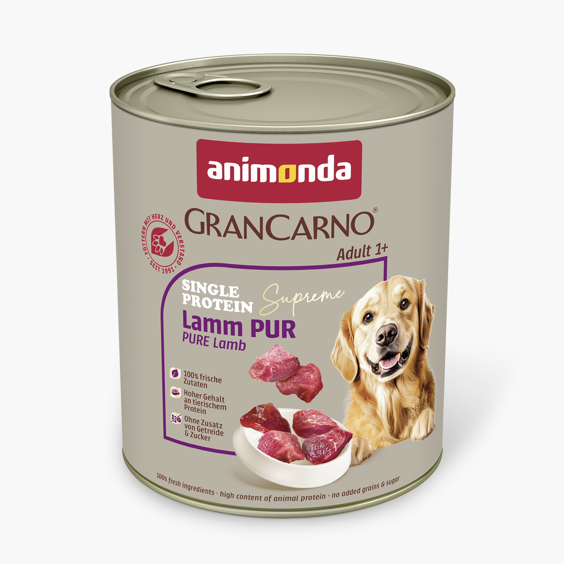 82433 animonda GranCarno Adult Single Protein Supreme Lamm pur Hund Nassfutter