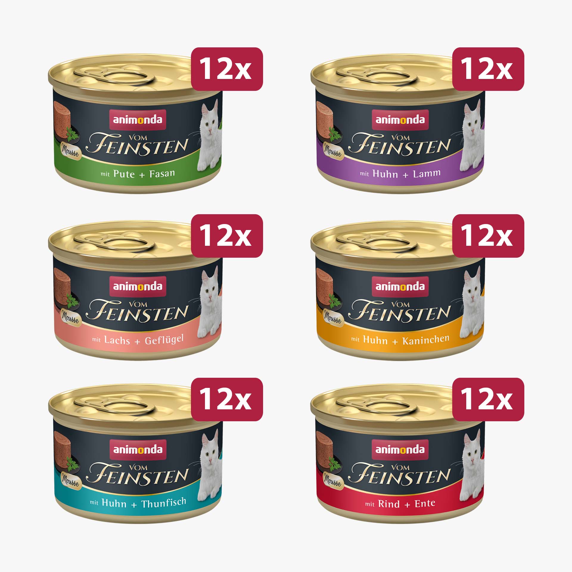 83029 animonda Vom Feinsten Adult Mousse Viefalt Katze Nassfutter 83029 animonda Vom Feinsten Adult Mousse Viefalt Katze Nassfutter
