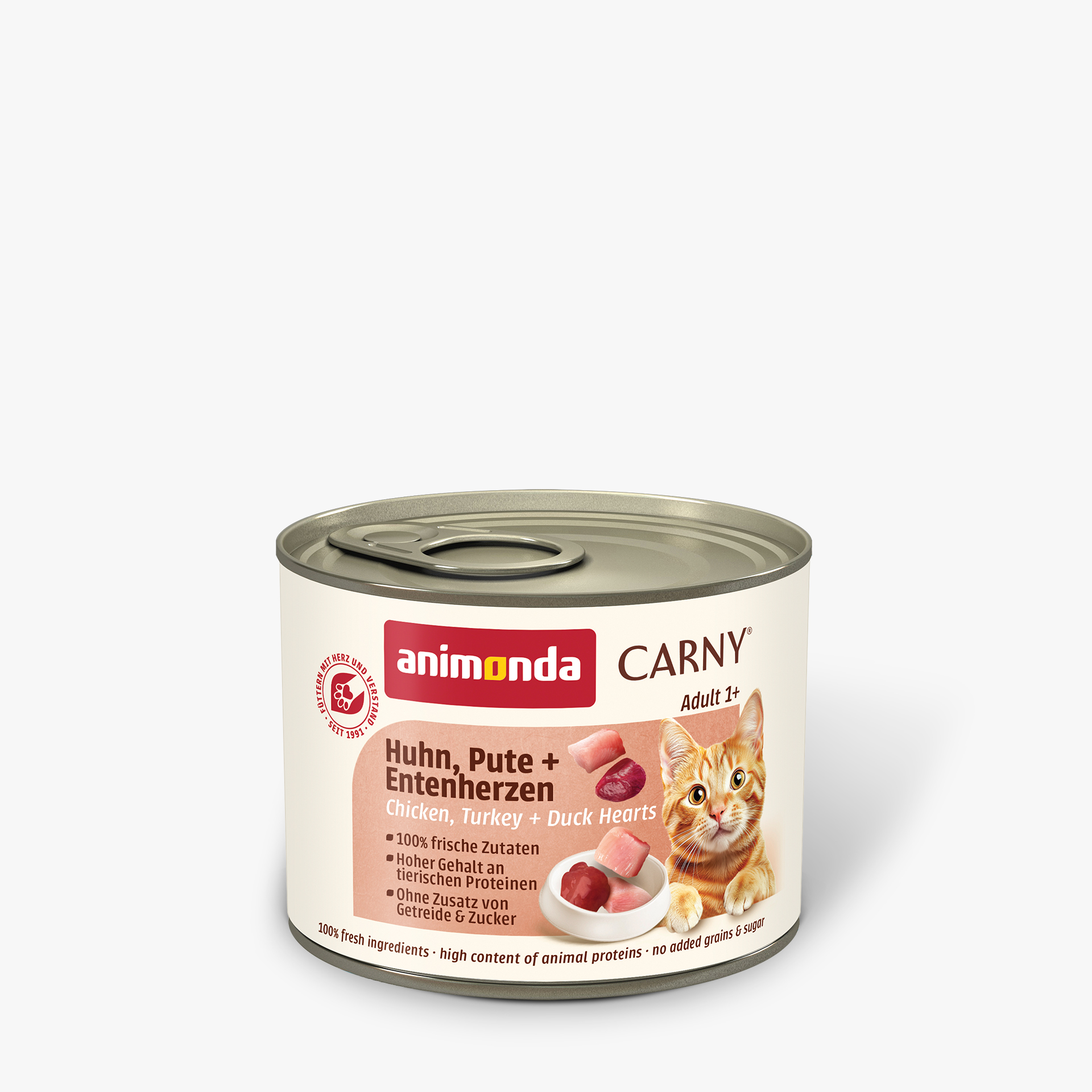 83738 animonda Carny Adult Huhn  Pute und Entenherzen Katze Nassfutter