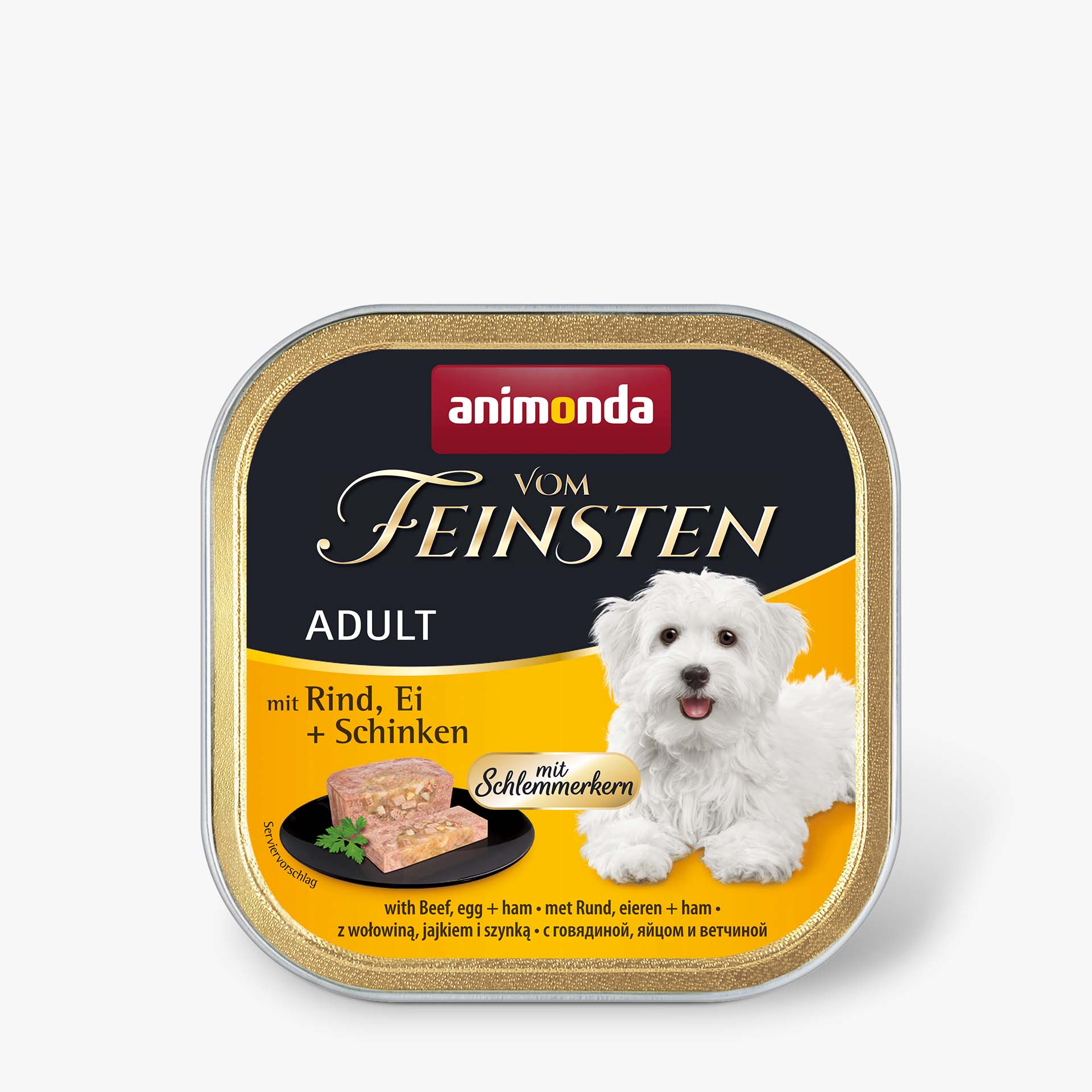 82667 animonda Vom Feinsten Adult mit Schlemmerkern Schlemmerkern mit Rind Ei und Schinken Hund Nassfutter 82667 animonda Vom Feinsten Adult mit Schlemmerkern Schlemmerkern mit Rind Ei und Schinken Hund Nassfutter