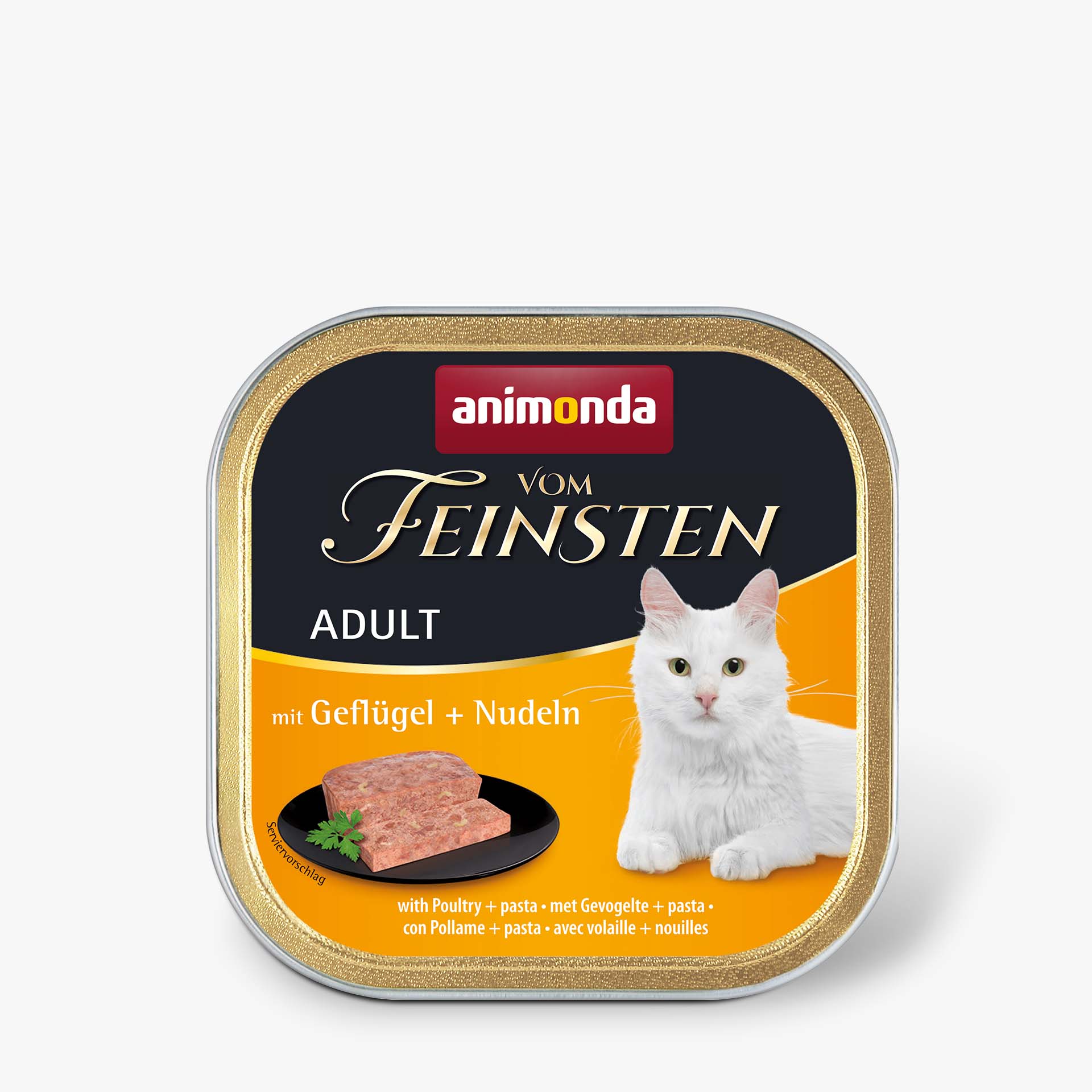 83210 animonda Vom Feinsten Adult mit Gefluegel und Nudeln Katze Nassfutter