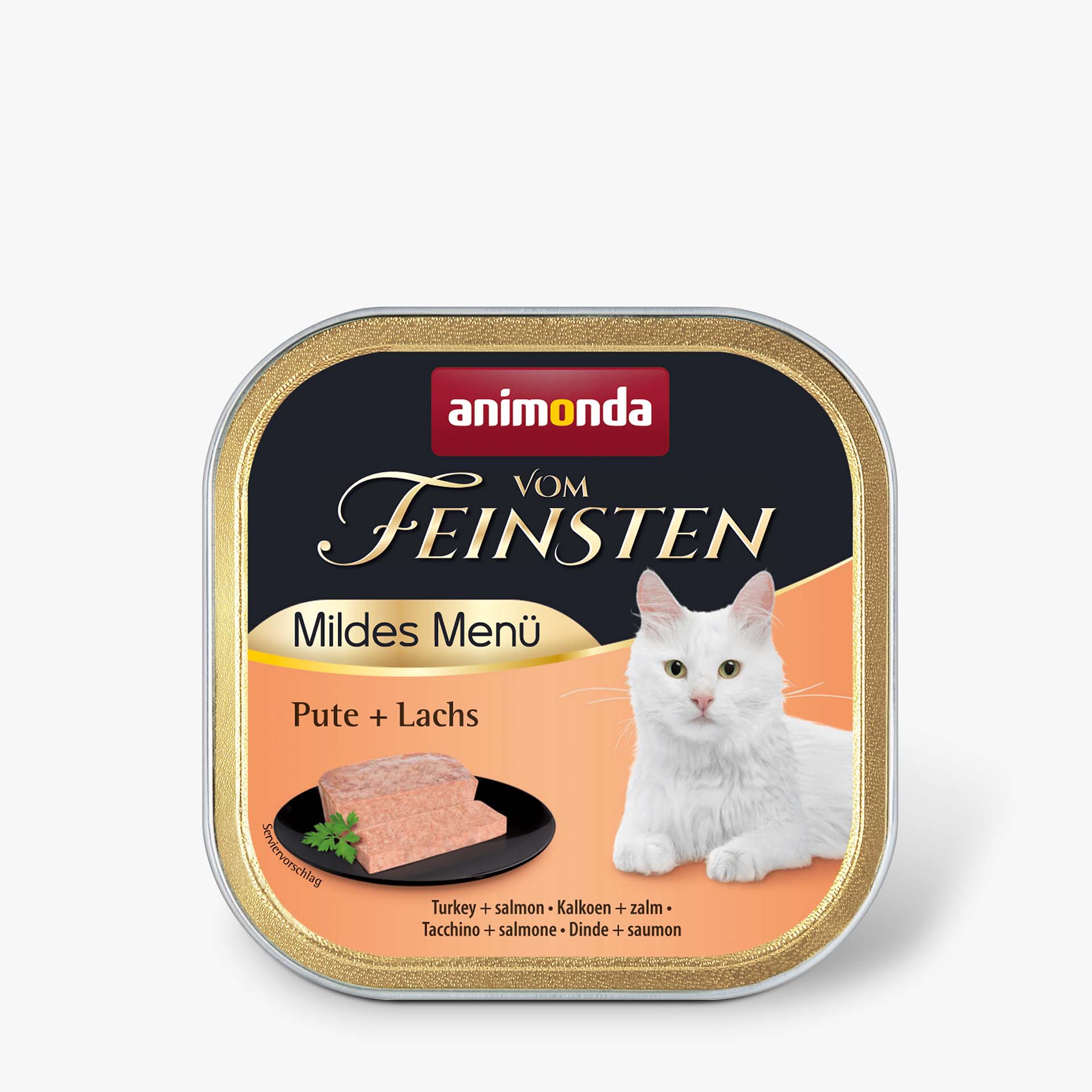 83048 animonda Vom Feinsten Adult Mildes Menue Pute und Lachs Katze Nassfutter