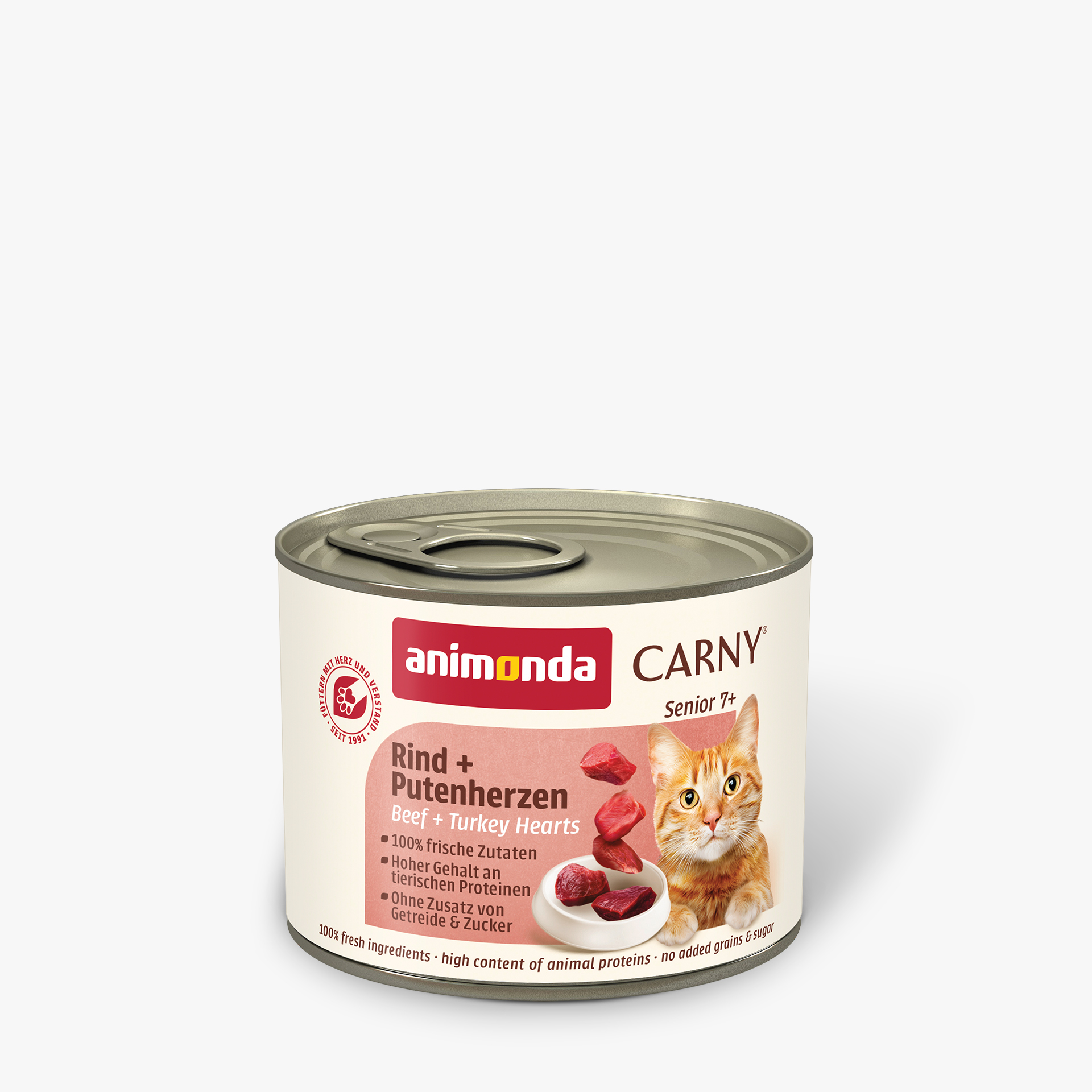 83711 animonda Carny Senior Rind und Putenherzen Katze Nassfutter