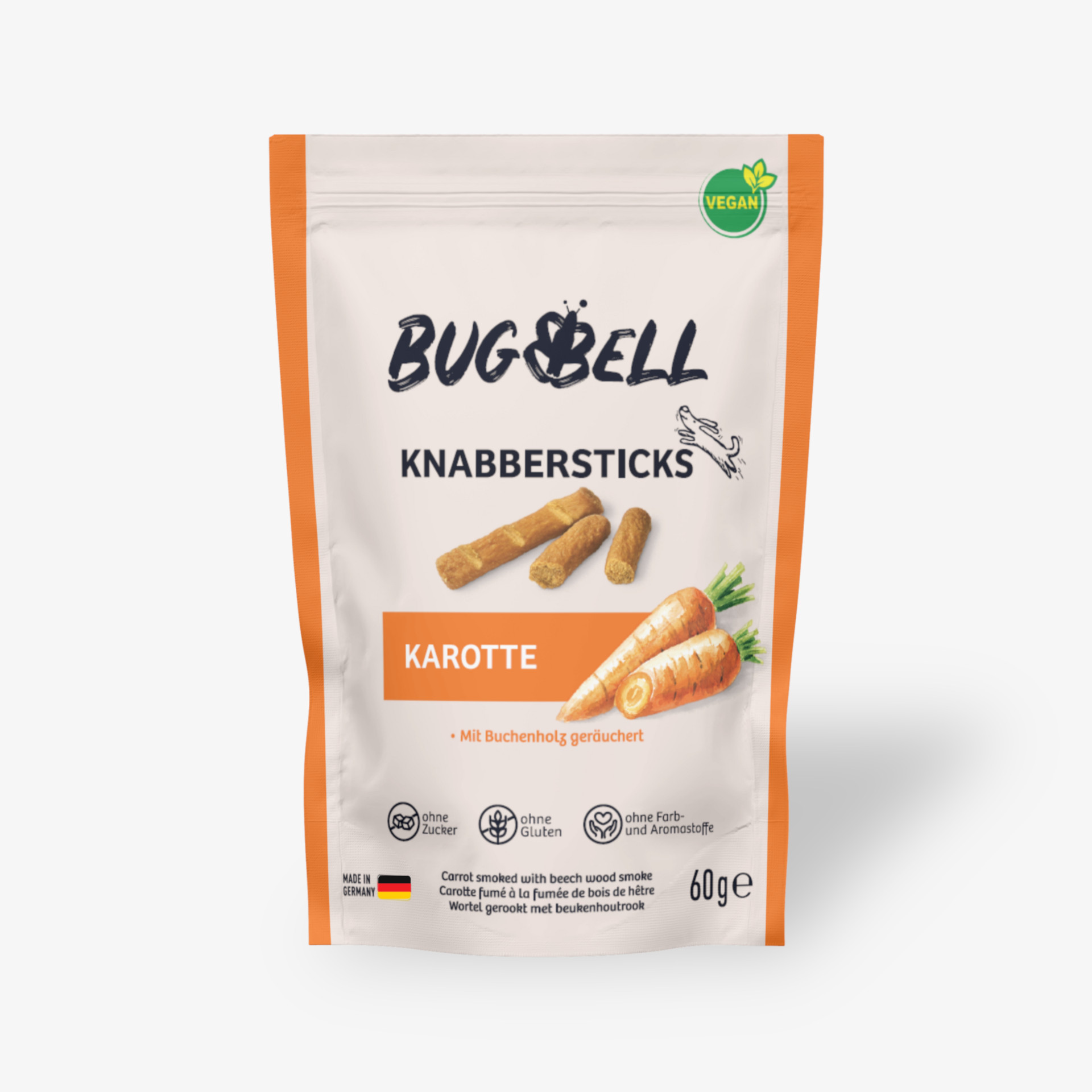 BugBell Junior, Adult, Senior Knabbersticks Karotte